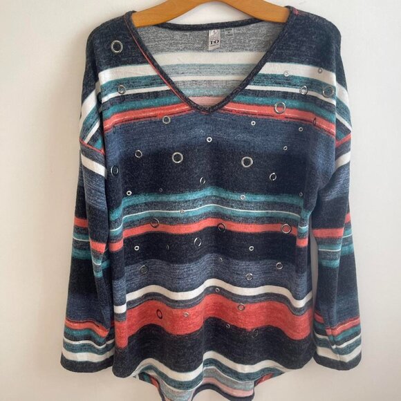 Thomas & Olivia Long Sleeves Sweater Women's Large - Picture 1 of 6